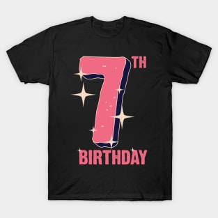 7th birthday for girls T-Shirt